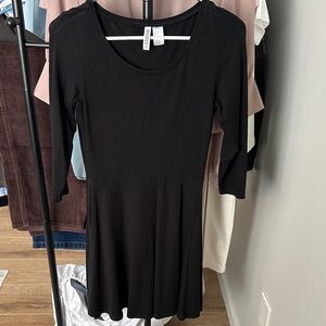 H&M Black Long Sleeve Dress